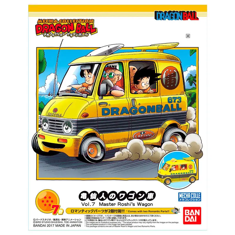 Dragon Ball Mecha Kollekció Replica Master Roshi Wagon modell készlet figura 8cm termékfotó