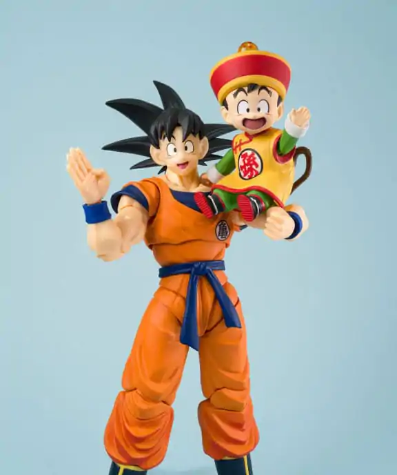 Dragon Ball S.H.Figuarts akciófigura Son Goku & Son Gohan Kid & Kintoun 14 cm & 6 cm termékfotó