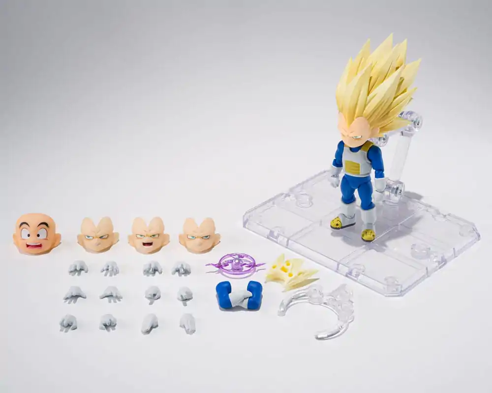 Dragon Ball S.H.Figuarts akciófigura Super Saiyan Level 3 Vegeta (mini) Daima 8 cm termékfotó