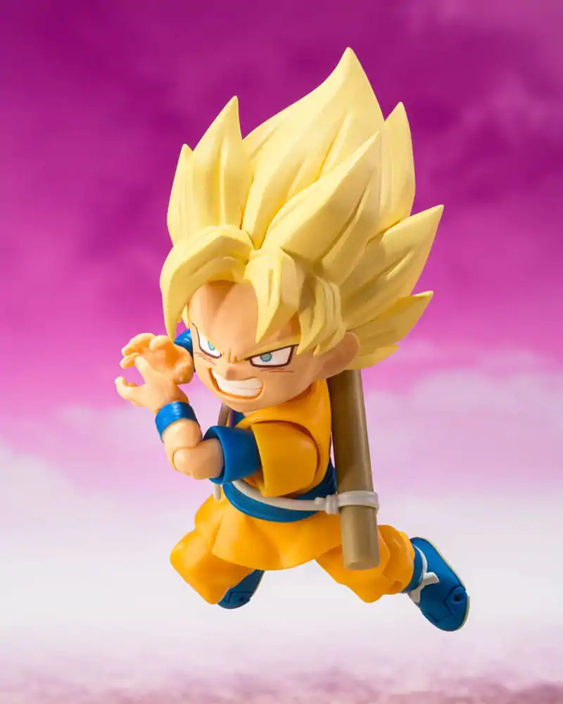 Dragon Ball S.H.Figuarts akciófigura Super Saiyan Son Goku (mini) Daima 8 cm termékfotó