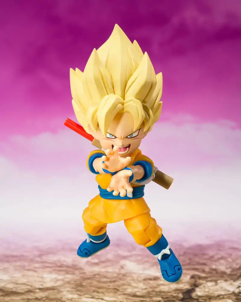 Dragon Ball S.H.Figuarts akciófigura Super Saiyan Son Goku (mini) Daima 8 cm termékfotó