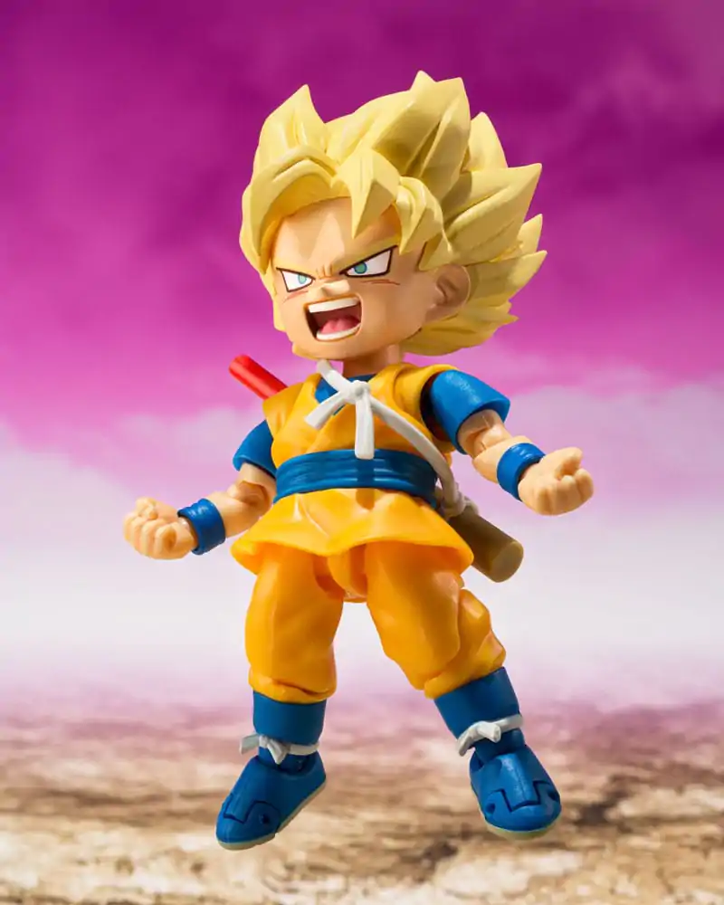 Dragon Ball S.H.Figuarts akciófigura Super Saiyan Son Goku (mini) Daima 8 cm termékfotó