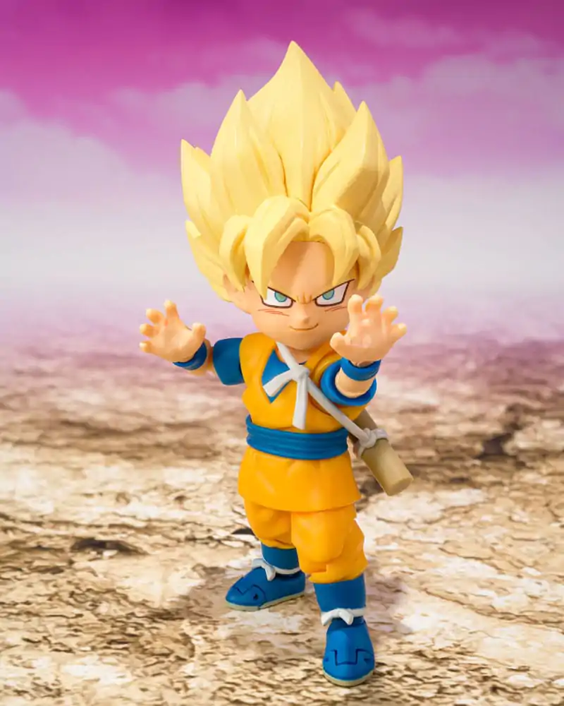 Dragon Ball S.H.Figuarts akciófigura Super Saiyan Son Goku (mini) Daima 8 cm termékfotó