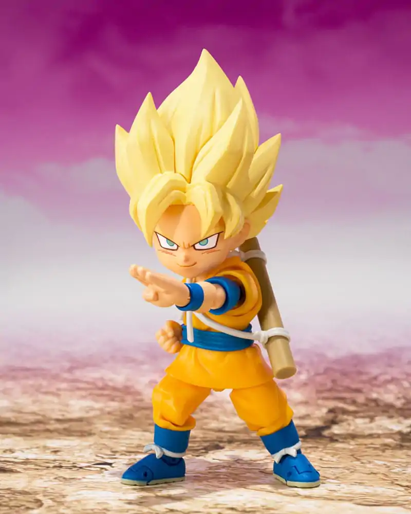 Dragon Ball S.H.Figuarts akciófigura Super Saiyan Son Goku (mini) Daima 8 cm termékfotó