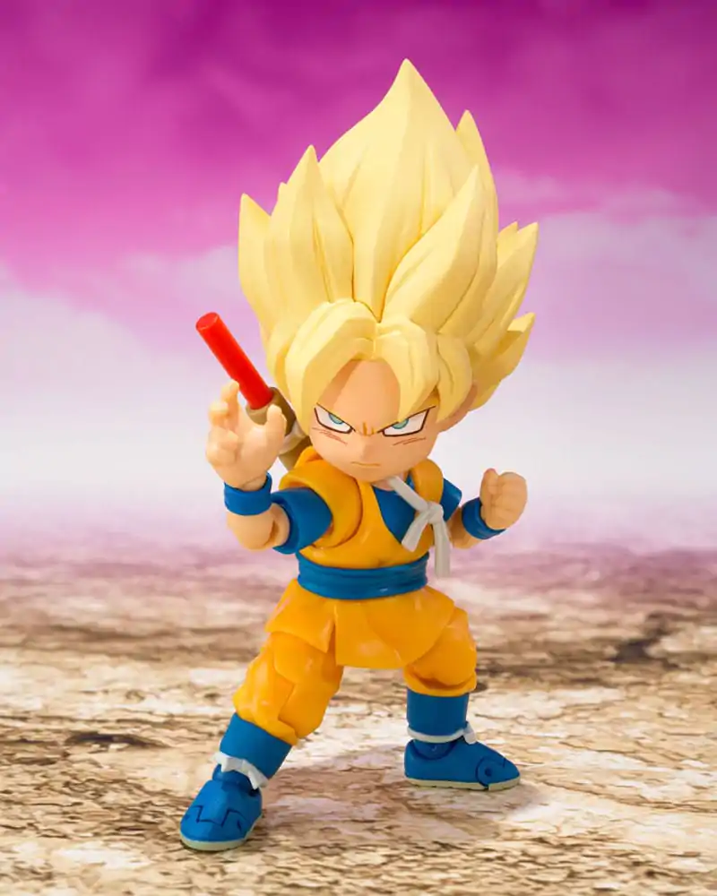 Dragon Ball S.H.Figuarts akciófigura Super Saiyan Son Goku (mini) Daima 8 cm termékfotó