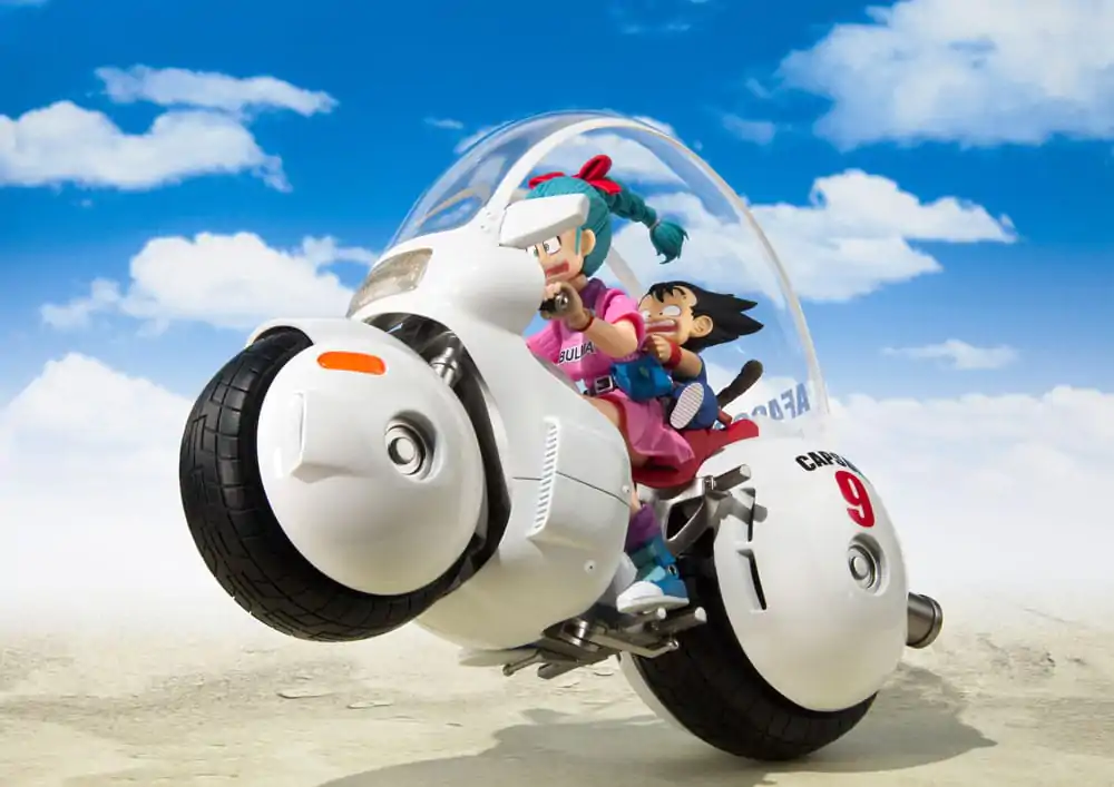 Dragon Ball S.H. Figuarts Bulma's Motorcycle Hoipoi Capsule No. 9 jármű és figura csomag 17 cm termékfotó
