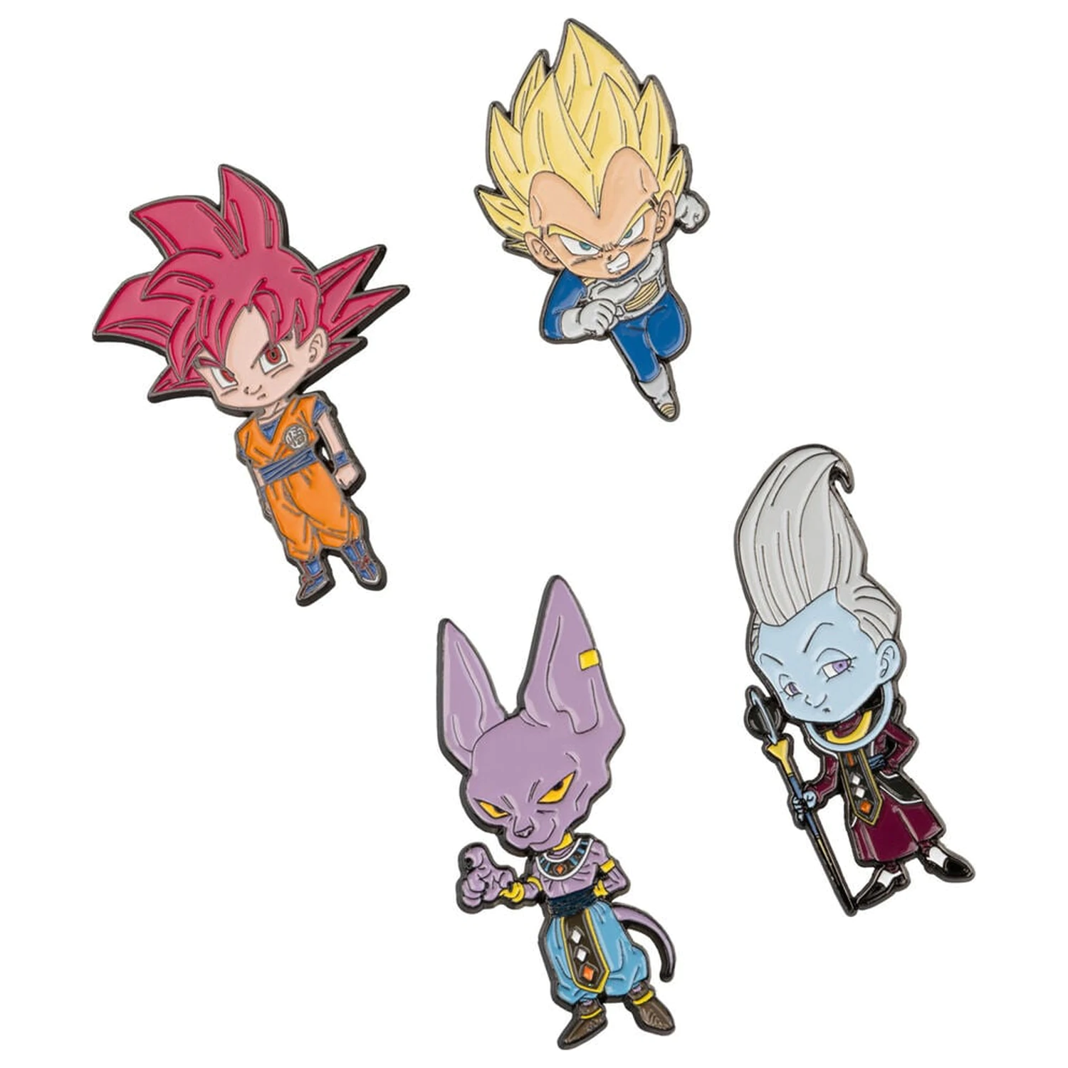 Dragon Ball Super 4 db-os kitűző csomag termékfotó
