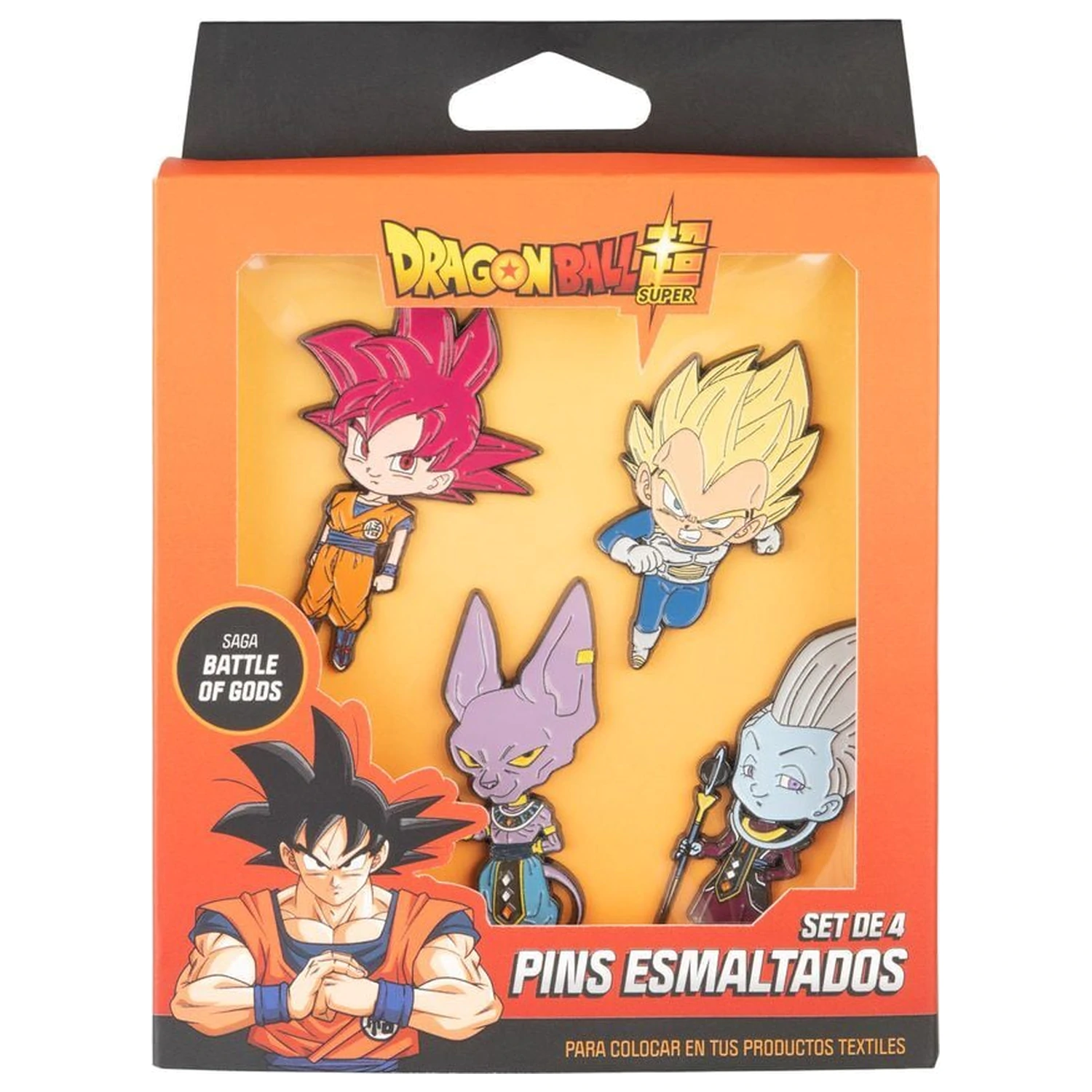 Dragon Ball Super 4 db-os kitűző csomag termékfotó