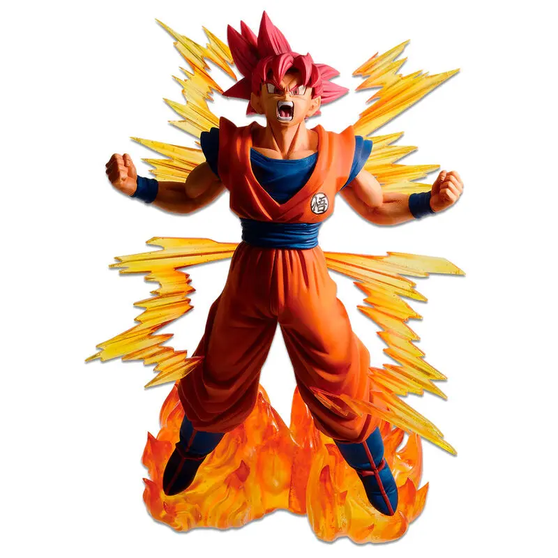 Dragon Ball Super Dokkan Battle 6th Anniversary SS God Goku Ichibansho figura 20cm termékfotó