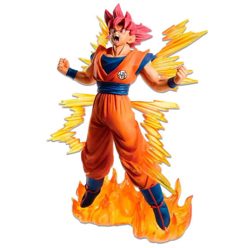 Dragon Ball Super Dokkan Battle 6th Anniversary SS God Goku Ichibansho figura 20cm termékfotó