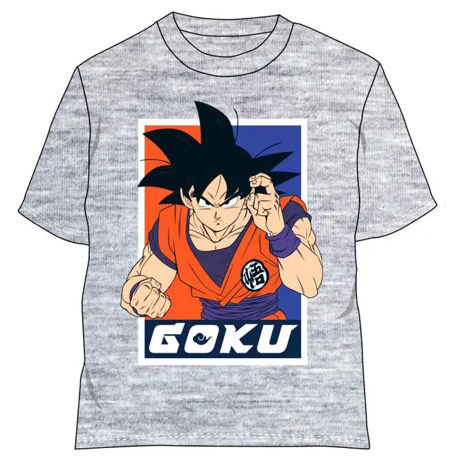 Dragon Ball Super Goku szürke gyerek póló termékfotó