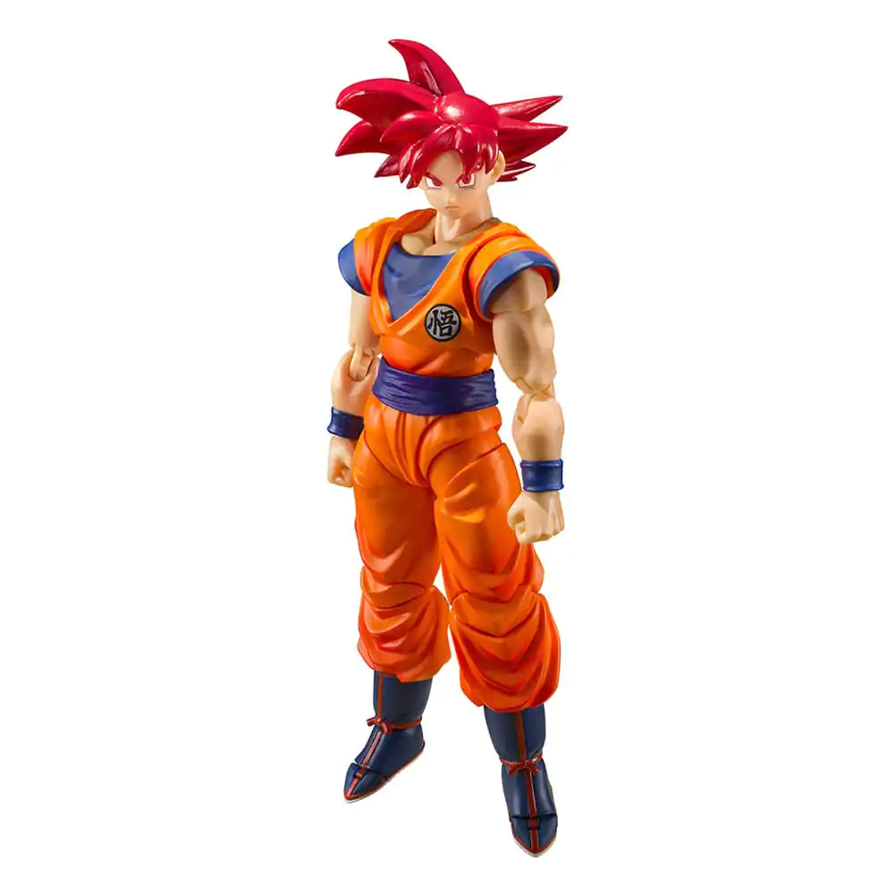 Dragon Ball Super S.H. Figuarts akciófigura Super Saiyan God Son Goku Saiyan God Instilled with the light of Reighteous Hearts 14 cm termékfotó