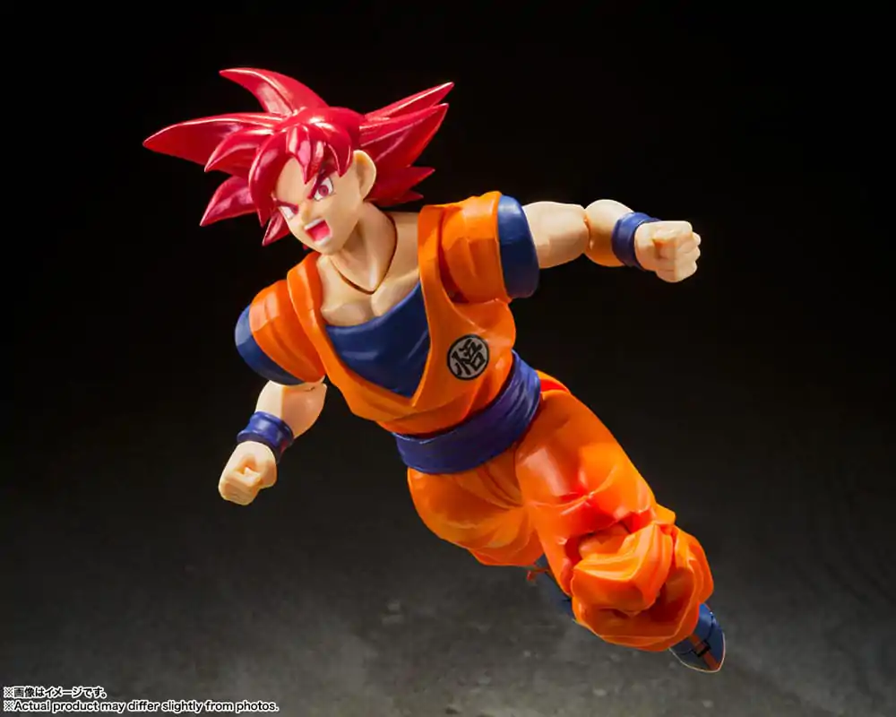 Dragon Ball Super S.H. Figuarts akciófigura Super Saiyan God Son Goku Saiyan God Instilled with the light of Reighteous Hearts 14 cm termékfotó