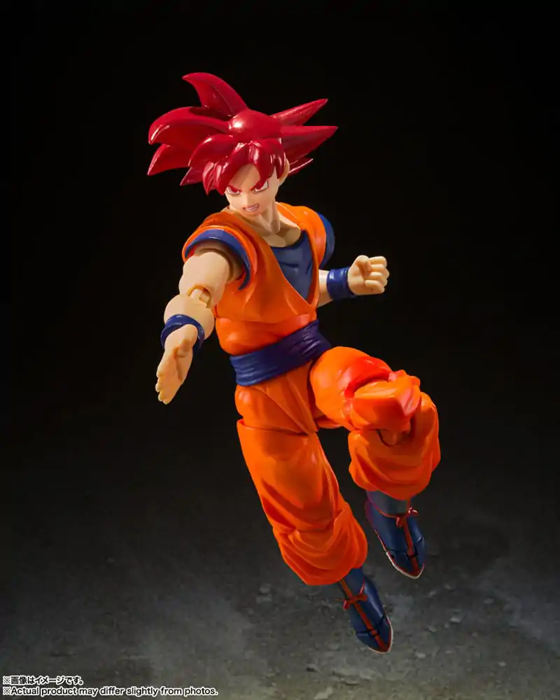 Dragon Ball Super S.H. Figuarts akciófigura Super Saiyan God Son Goku Saiyan God Instilled with the light of Reighteous Hearts 14 cm termékfotó