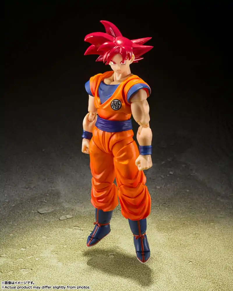 Dragon Ball Super S.H. Figuarts akciófigura Super Saiyan God Son Goku Saiyan God Instilled with the light of Reighteous Hearts 14 cm termékfotó