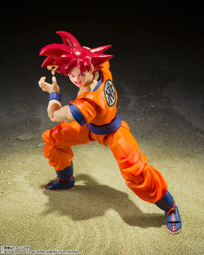 Dragon Ball Super S.H. Figuarts akciófigura Super Saiyan God Son Goku Saiyan God Instilled with the light of Reighteous Hearts 14 cm termékfotó