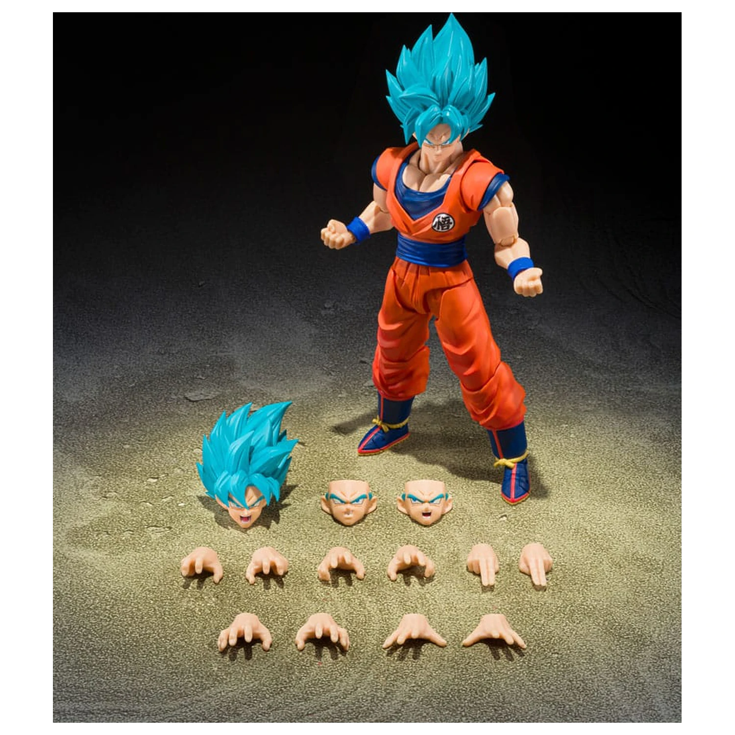 Dragon Ball Super S.H.Figuarts akciófigura Super Saiyan God Super Son Guko (Blue power transcending Limits) 15 cm     termékfotó