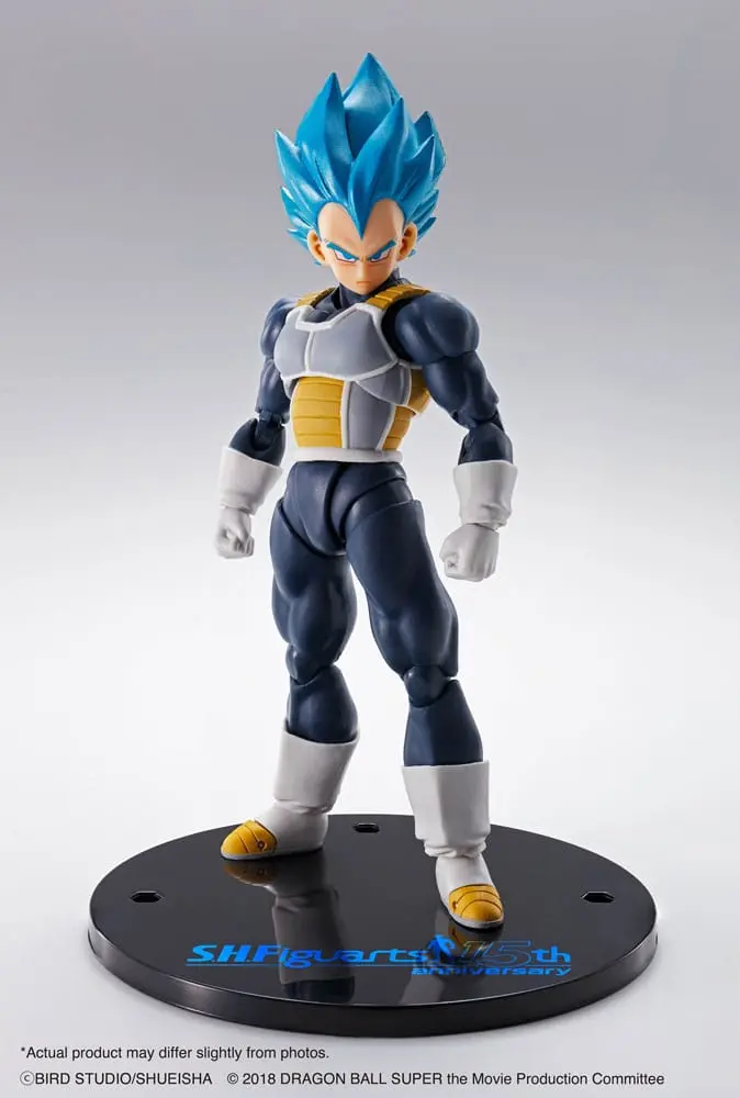 Dragon Ball Super S.H. Figuarts Vegeta Szuper Saiyan Blue (15th Anniversary Version) akciófigura 14 cm termékfotó