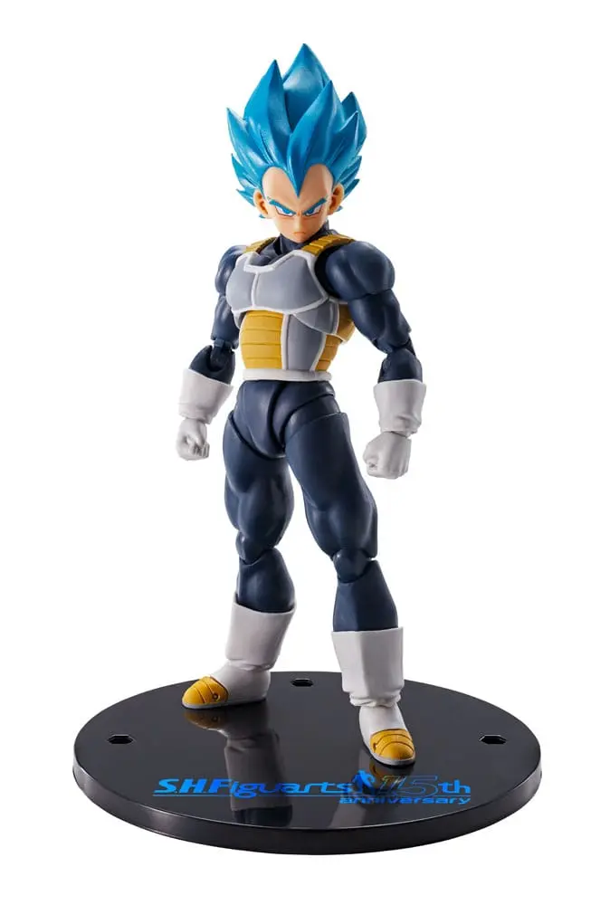 Dragon Ball Super S.H. Figuarts Vegeta Szuper Saiyan Blue (15th Anniversary Version) akciófigura 14 cm termékfotó