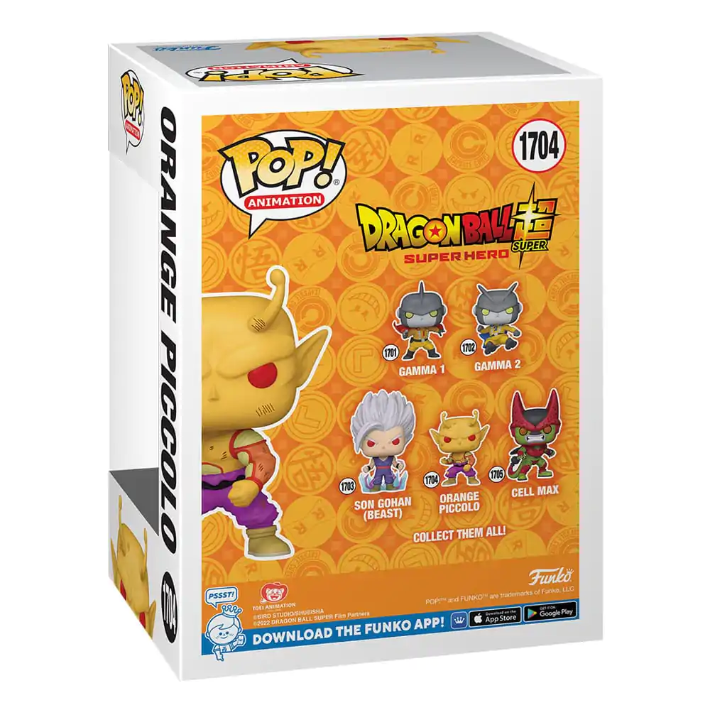 Dragon Ball Super: Super Hero Funko POP! Animation Vinyl figura Orange Piccolo 9 cm termékfotó