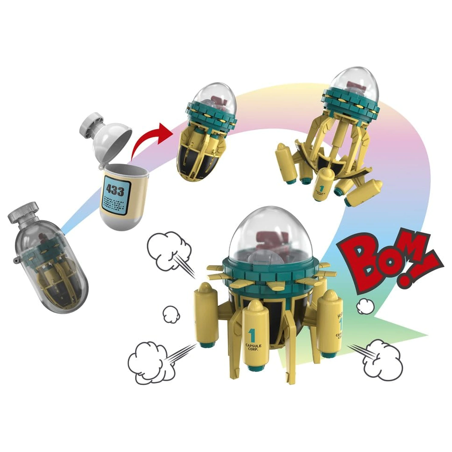 Dragon Ball Z Changearts akciófigura Hoi-Poi Capsule No. 433 Trunks's Time Machine 8 cm termékfotó