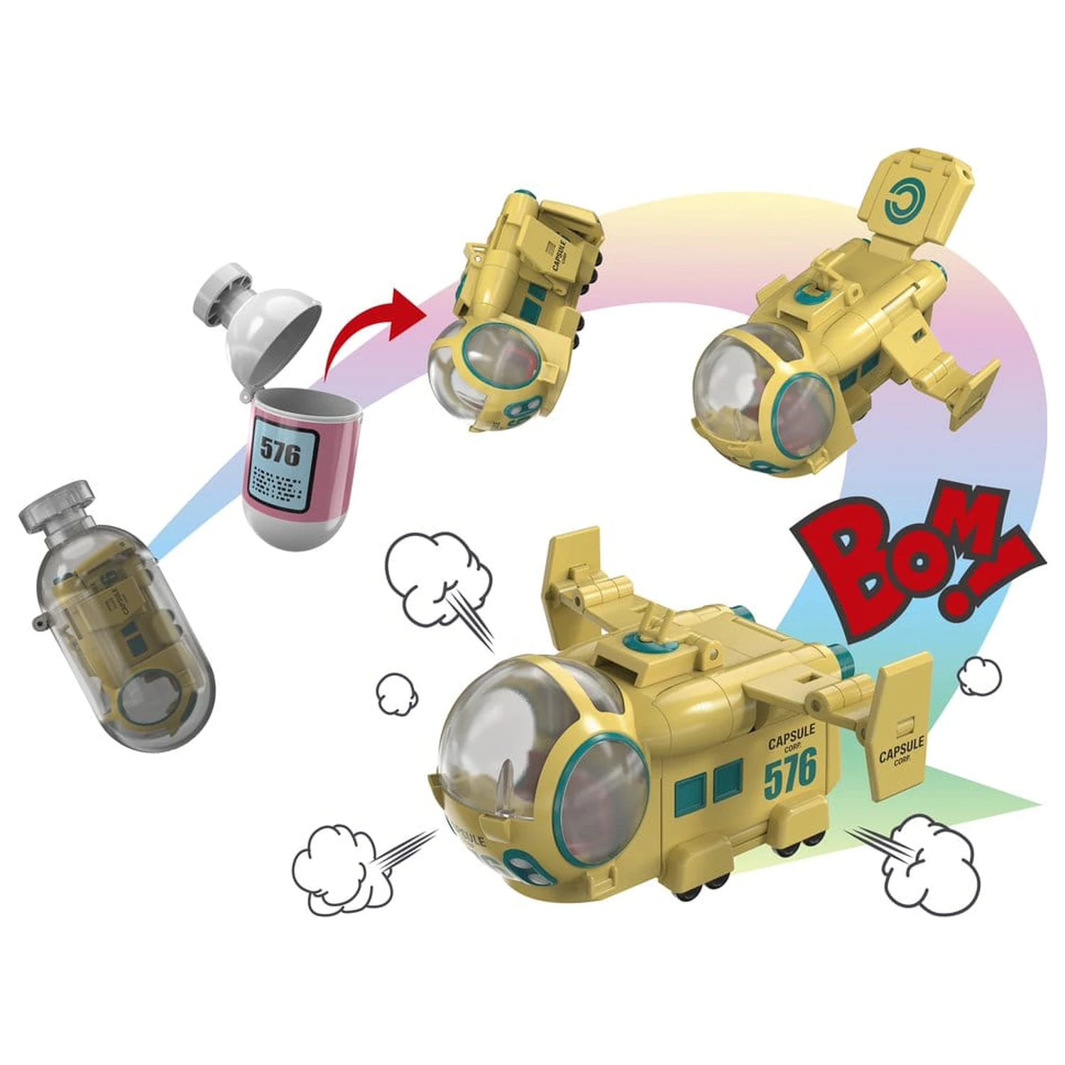 Dragon Ball Z Changearts akciófigura Hoi-Poi Capsule No. 576 Bulma's Airplane 8 cm termékfotó