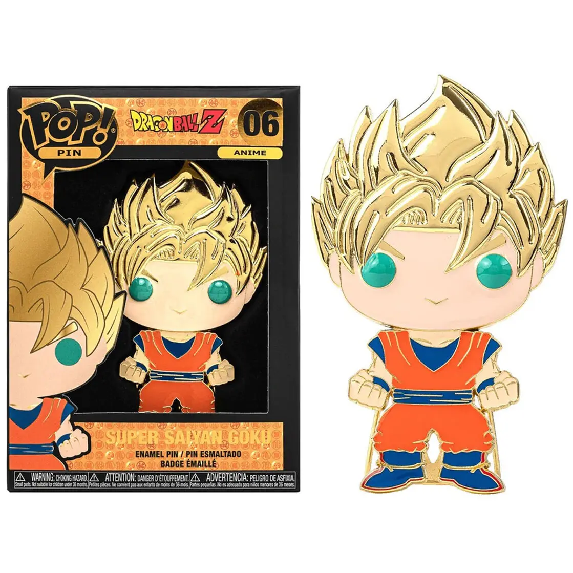 Dragon Ball Z Goku Big Enamel POP kitűző 10cm termékfotó
