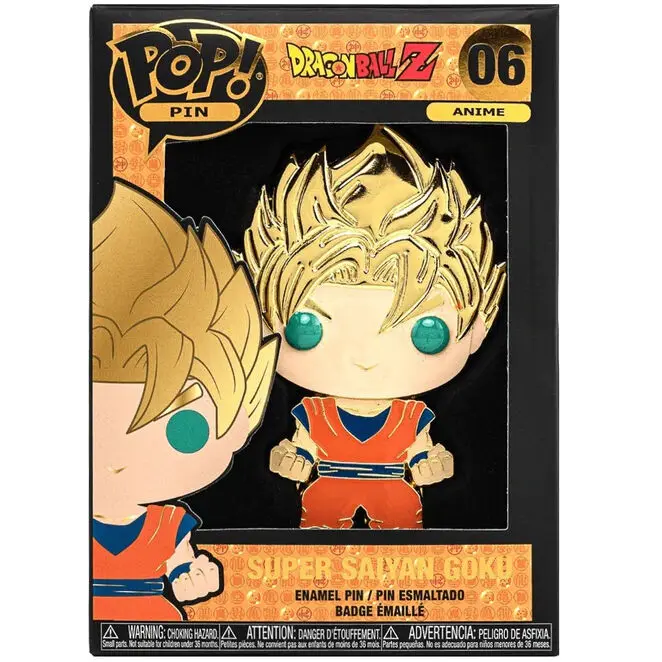 Dragon Ball Z Goku Big Enamel POP kitűző 10cm termékfotó