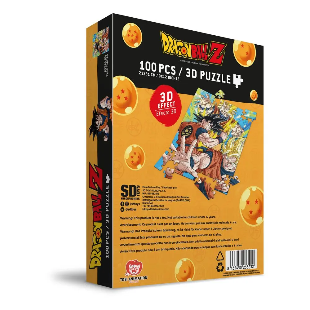 Dragon Ball Z Jigsaw Puzzle with 3D-Effect Goku Saiyan (100 pieces) termékfotó