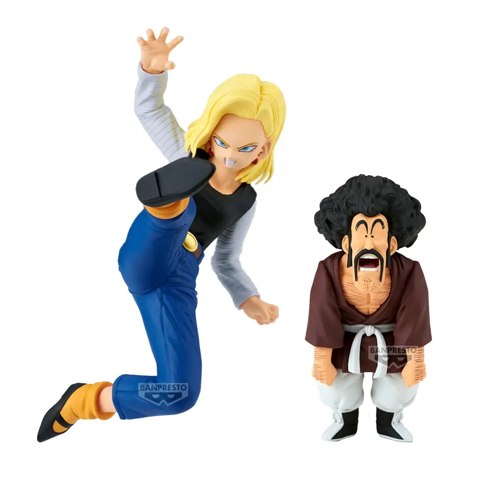 Dragon Ball Z Match Makers Android 18 & Mr. Satan 2db-os figura csomag 11-8cm termékfotó