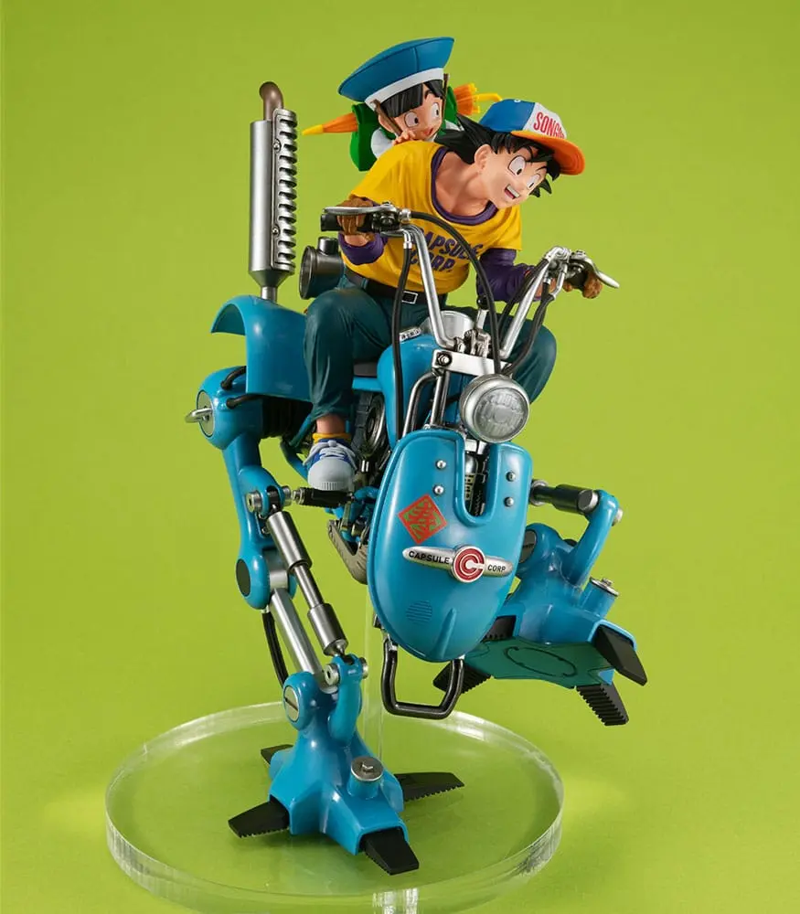Dragonball Z Desktop Real McCoy EX Son Goku &amp; Son Gohan &amp; Robot with two legs PVC Diorama szobor figura 20 cm termékfotó