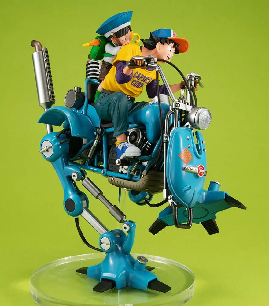 Dragonball Z Desktop Real McCoy EX Son Goku &amp; Son Gohan &amp; Robot with two legs PVC Diorama szobor figura 20 cm termékfotó