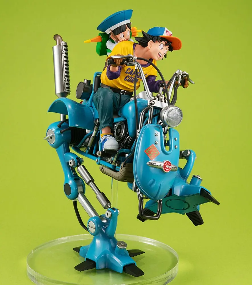 Dragonball Z Desktop Real McCoy EX Son Goku &amp; Son Gohan &amp; Robot with two legs PVC Diorama szobor figura 20 cm termékfotó