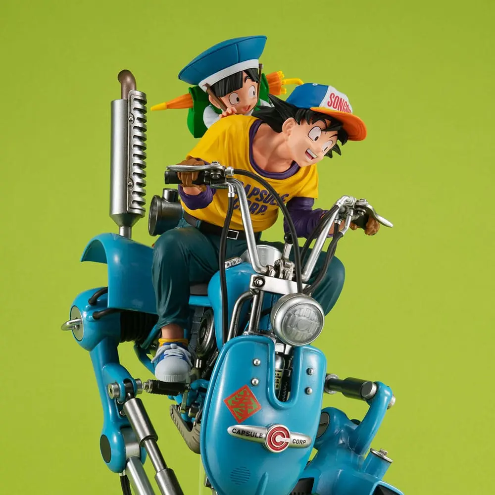 Dragonball Z Desktop Real McCoy EX Son Goku &amp; Son Gohan &amp; Robot with two legs PVC Diorama szobor figura 20 cm termékfotó
