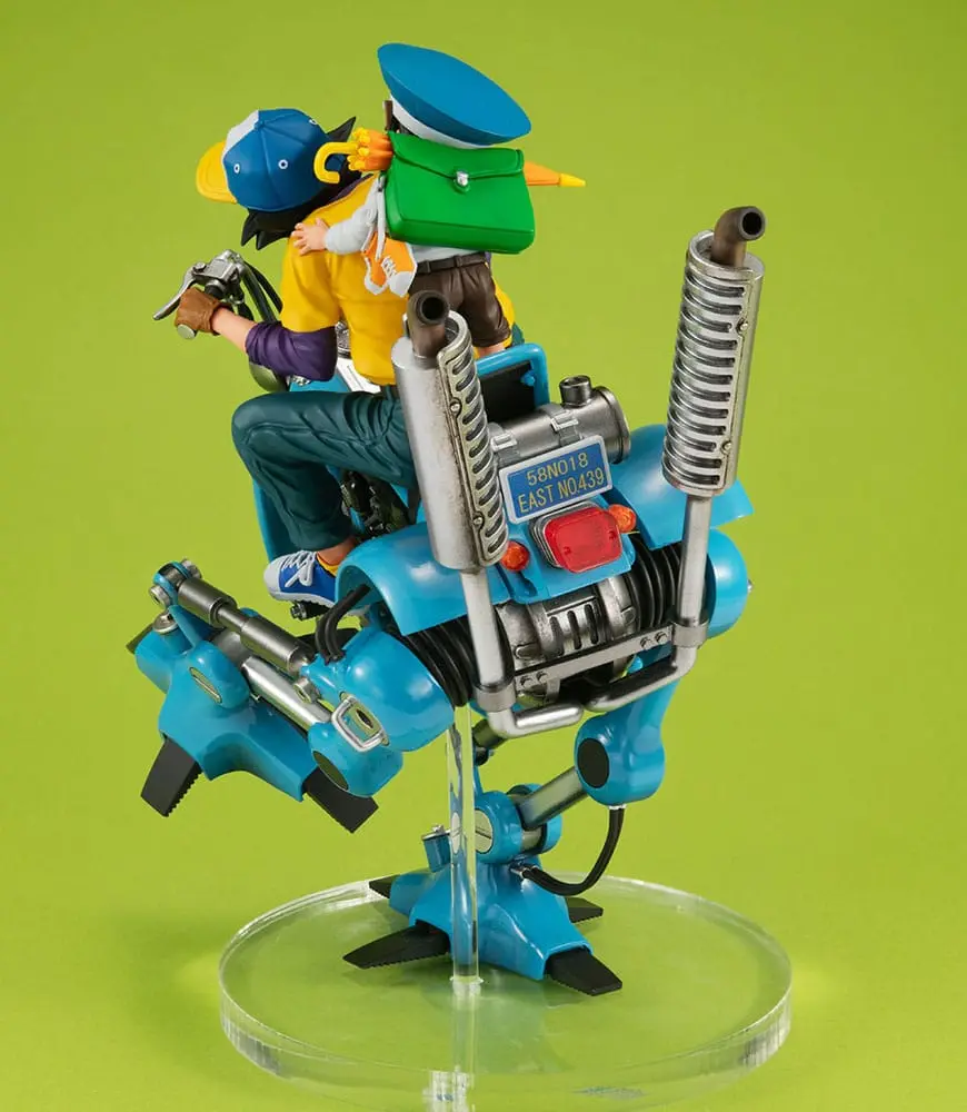 Dragonball Z Desktop Real McCoy EX Son Goku &amp; Son Gohan &amp; Robot with two legs PVC Diorama szobor figura 20 cm termékfotó