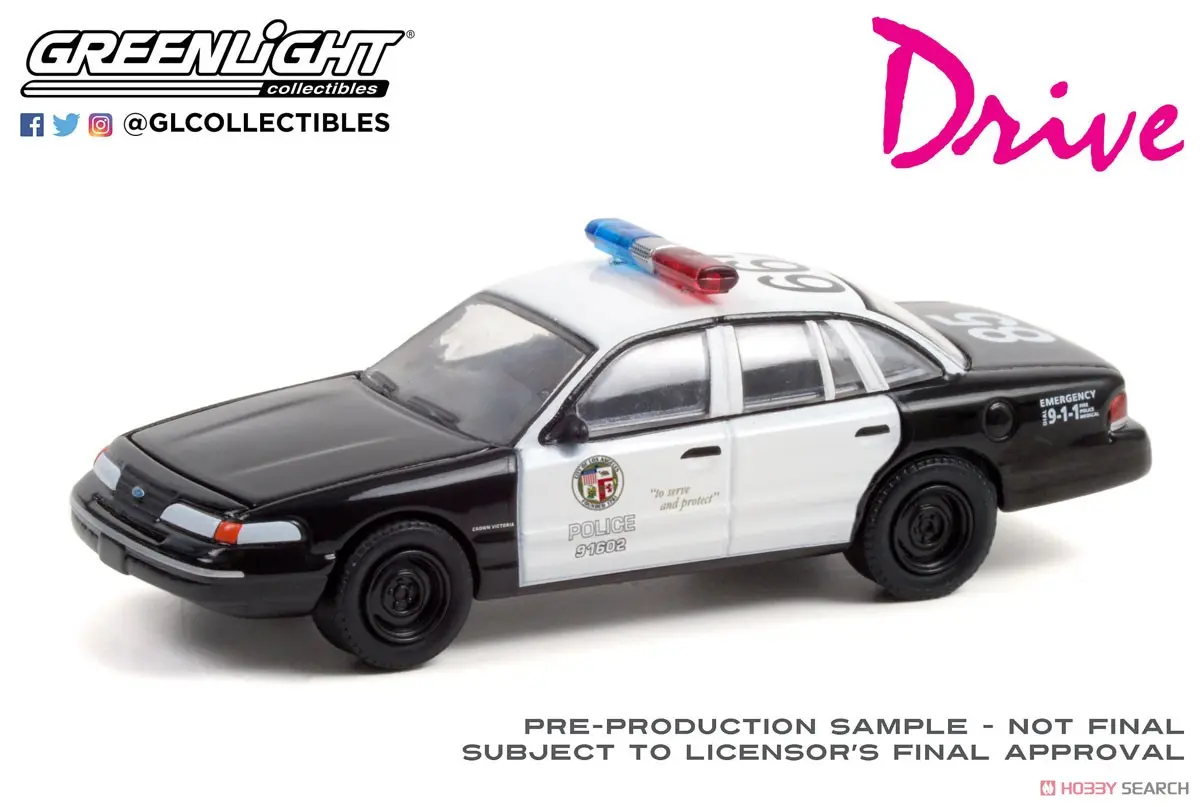 Drive (2011) Diecast Model 1/64 1992 Ford Crown Victoria Police Interceptor LAPD termékfotó