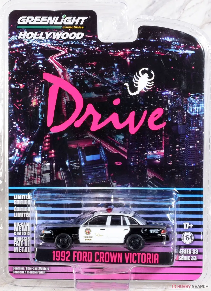Drive (2011) Diecast Model 1/64 1992 Ford Crown Victoria Police Interceptor LAPD termékfotó
