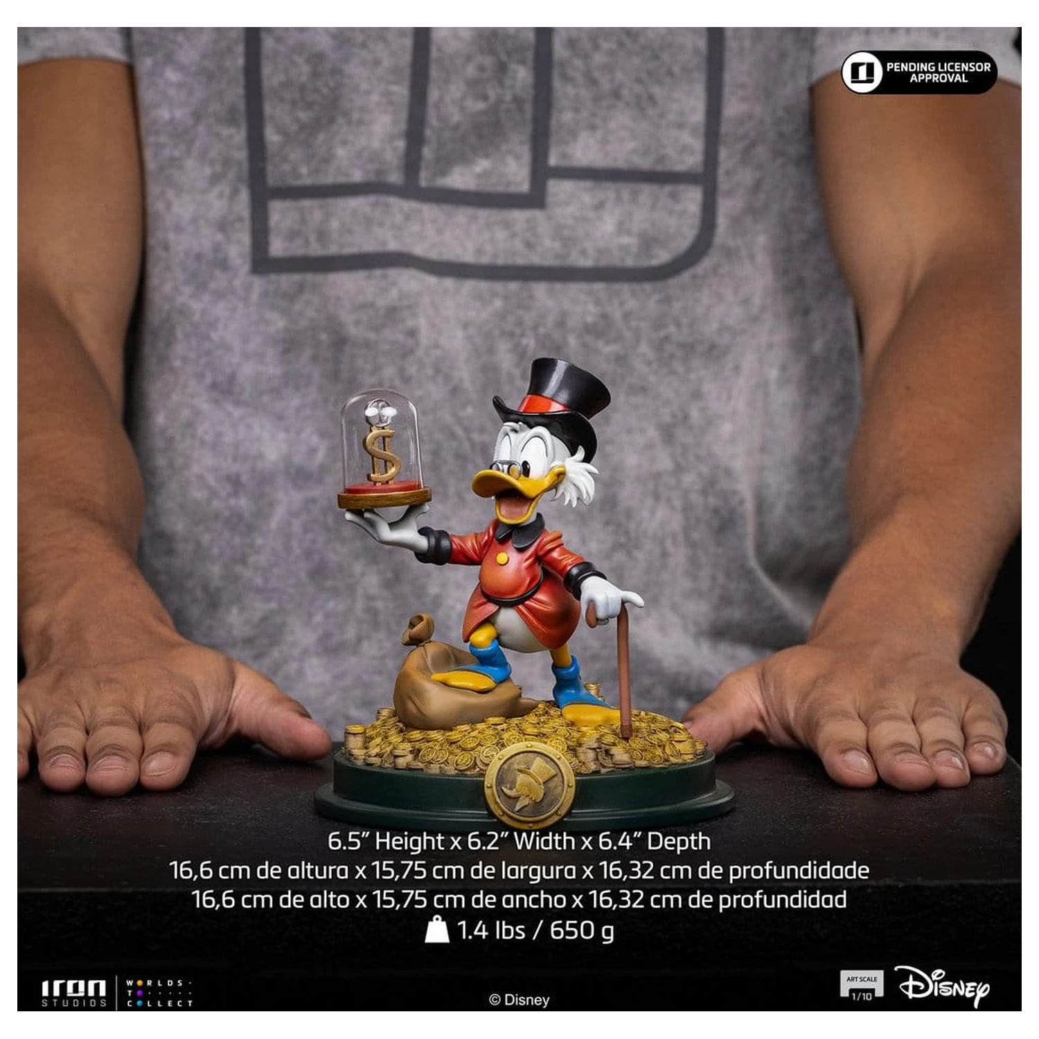Duck Tales Art Scale 1/10 Uncle Scrooge McDuck szobor figura 17 cm termékfotó