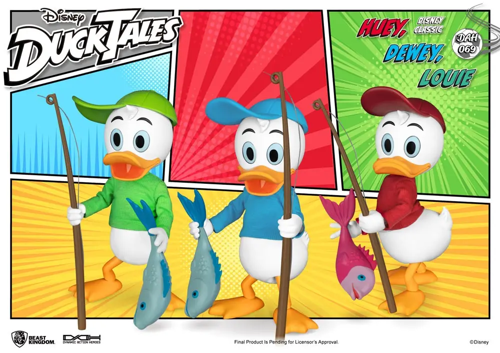 DuckTales Dynamic 8ction HeroesHuey, Dewey &amp; Louie akciófigurák 10 cm termékfotó