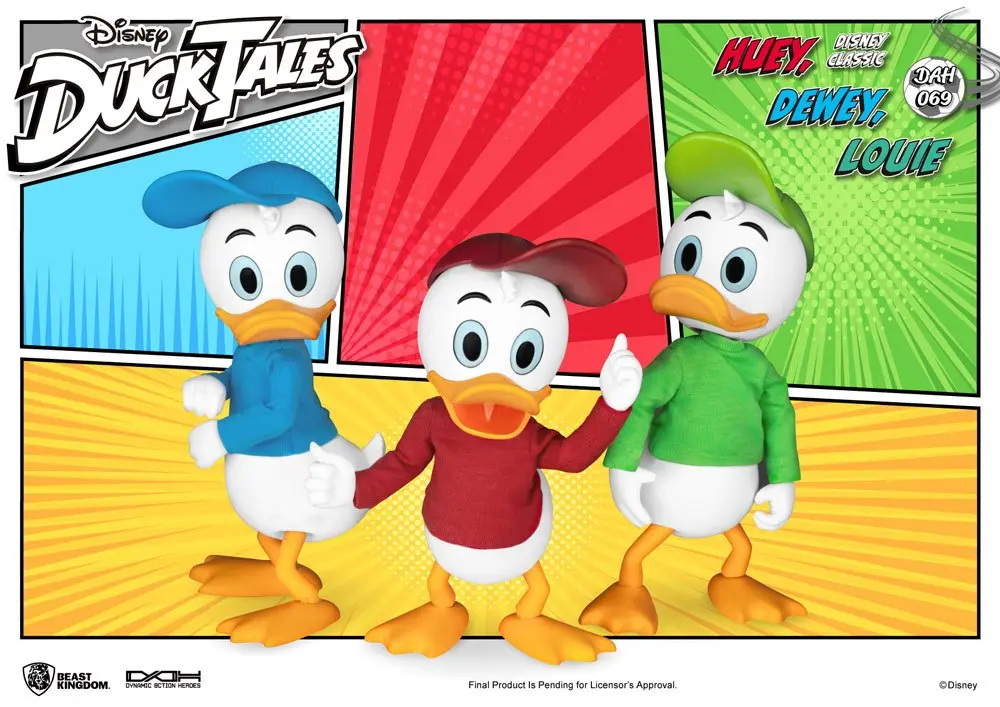 DuckTales Dynamic 8ction HeroesHuey, Dewey &amp; Louie akciófigurák 10 cm termékfotó