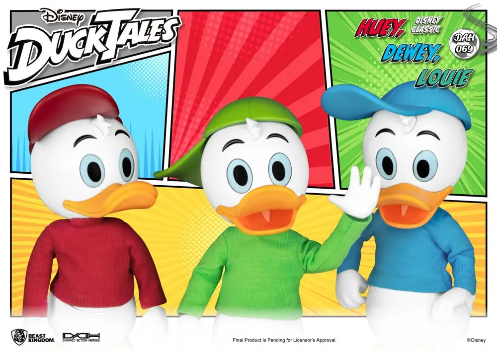 DuckTales Dynamic 8ction HeroesHuey, Dewey &amp; Louie akciófigurák 10 cm termékfotó