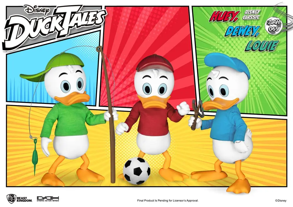 DuckTales Dynamic 8ction HeroesHuey, Dewey &amp; Louie akciófigurák 10 cm termékfotó