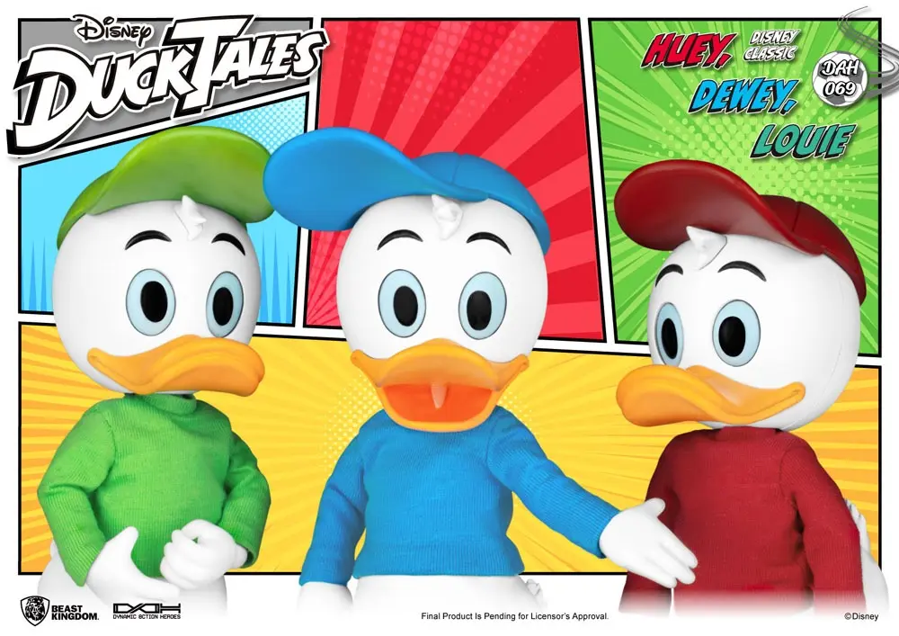 DuckTales Dynamic 8ction HeroesHuey, Dewey &amp; Louie akciófigurák 10 cm termékfotó