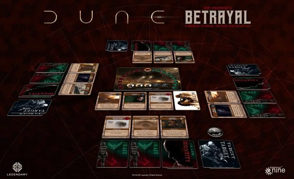 Dune Boardgame Betrayal Német nyelvű termékfotó