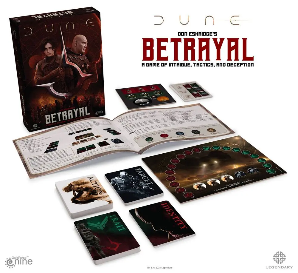 Dune Boardgame Betrayal Német nyelvű termékfotó