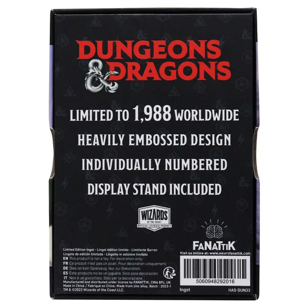 Dungeons & Dragons Metallbarren 35th Anniversary Legend of Drizzt Limited Edition termékfotó