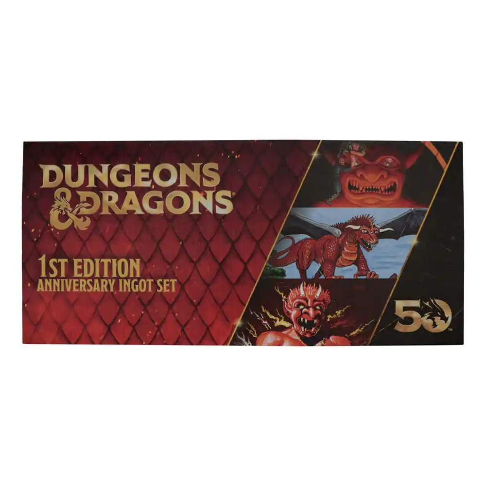 Dungeons & Dragons Ingot Set 50th Anniversary 1st Edition Book Cover termékfotó