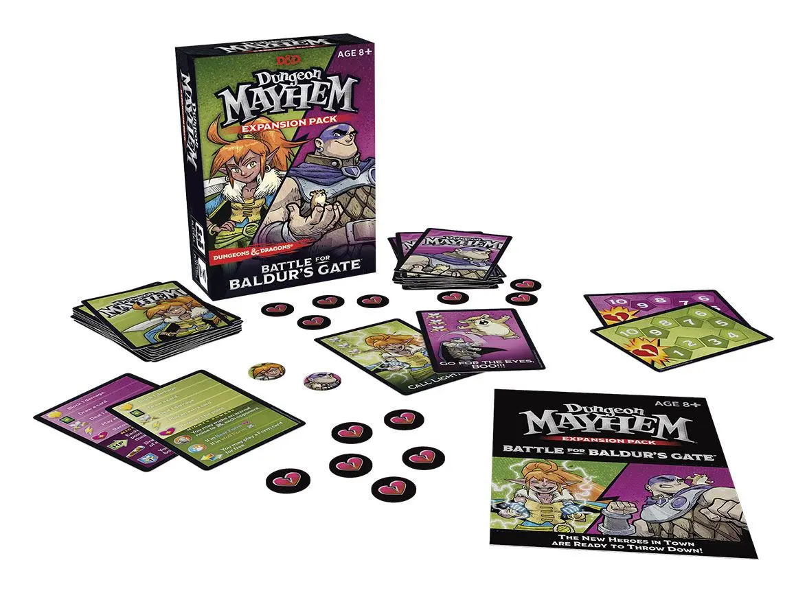 Dungeons &amp; Dragons Expansion Dungeon Mayhem: Battle for Baldur's Gate angol nyelvű kártyajáték kiegészítő termékfotó