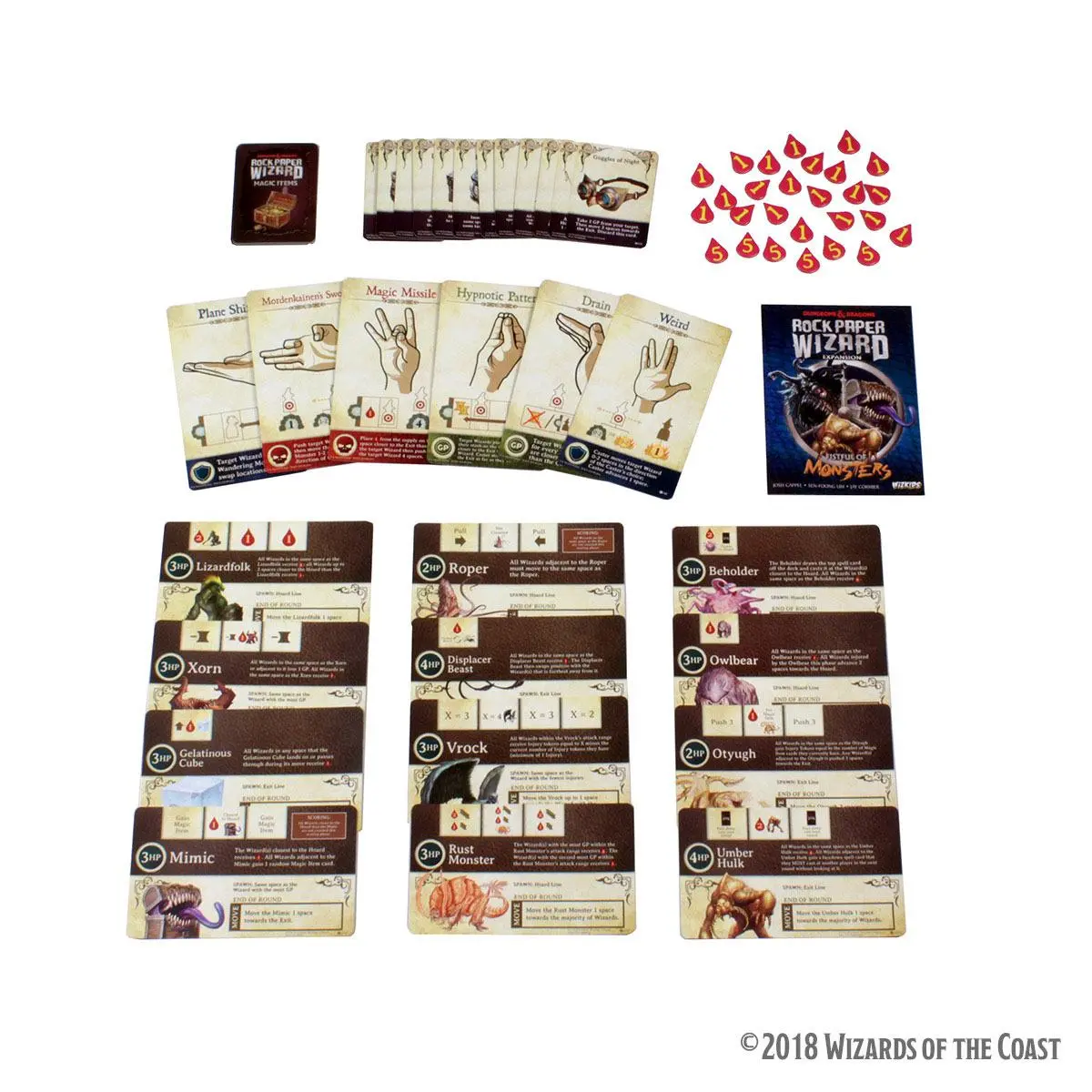Dungeons &amp; Dragons Expansion Rock PaperWizard: Fistful of Monsters Angol nyelvű társasjáték kiegészítő termékfotó