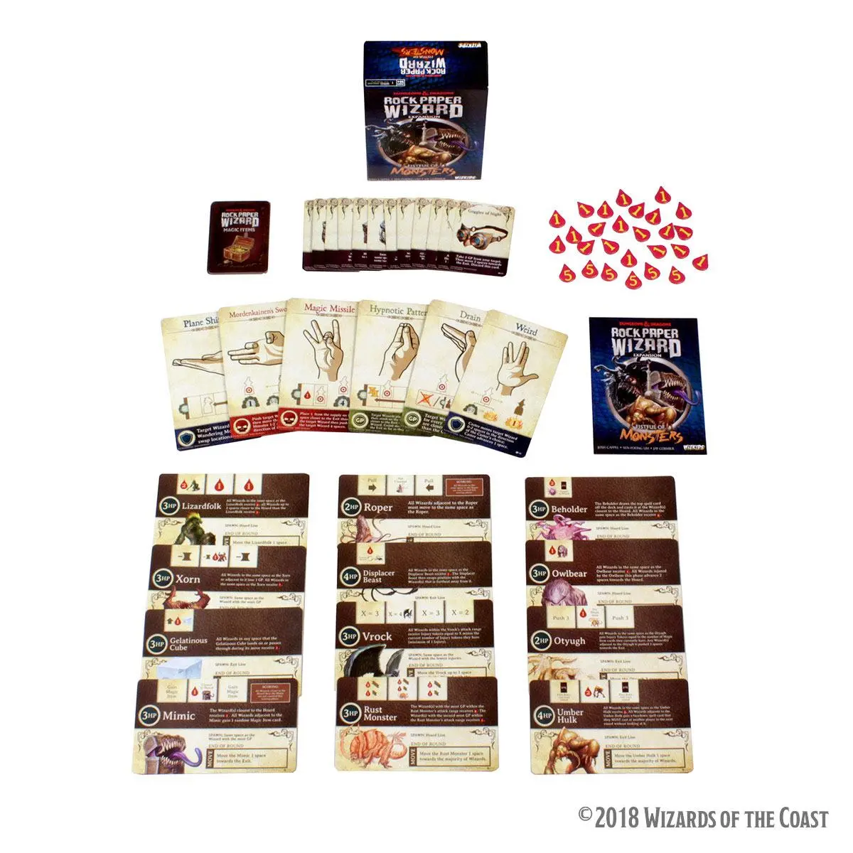 Dungeons &amp; Dragons Expansion Rock PaperWizard: Fistful of Monsters Angol nyelvű társasjáték kiegészítő termékfotó